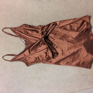 Rose gold romper